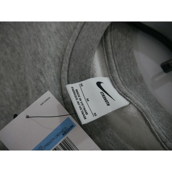 Nike Strength Unisex Crewneck Sweatshirt Grey M - Picture 6 of 8